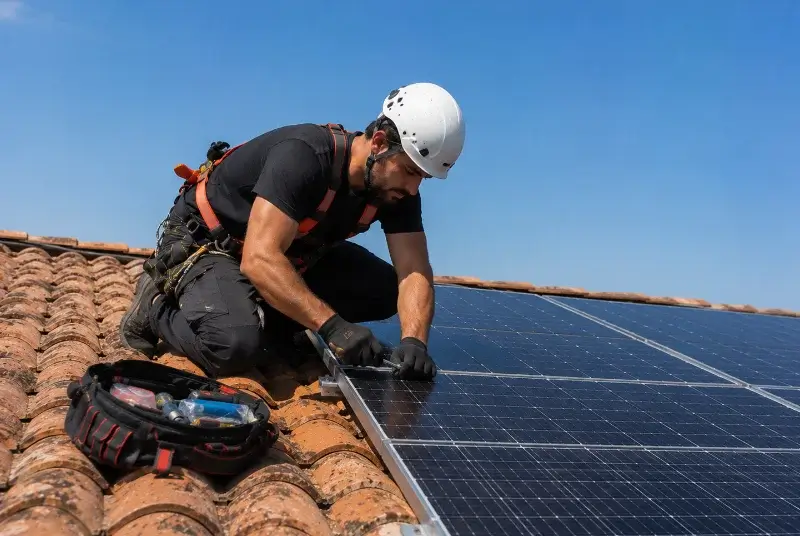 Maintenance et monitoring de panneaux solaires au Ferré
