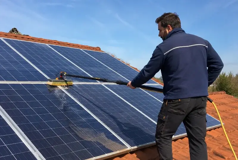 Nettoyage et entretien de panneaux solaires au Ferré